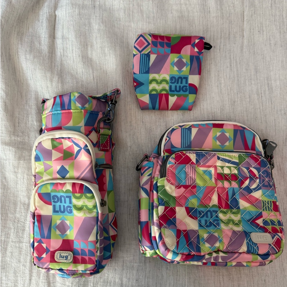 Lug Small World DISNEY Can Can Cross Body, Huggie, and Mask Set